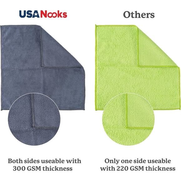 12-Pack Gray Microfiber Cleaning Cloths Ultra Soft Lint Free Multipurpose Towels - Picture 12 of 13